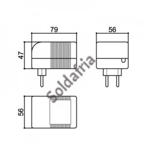 Caixa Patola CF-070/2 47x56x79mm Caixa Patola CF-070/2 47x56x79mm